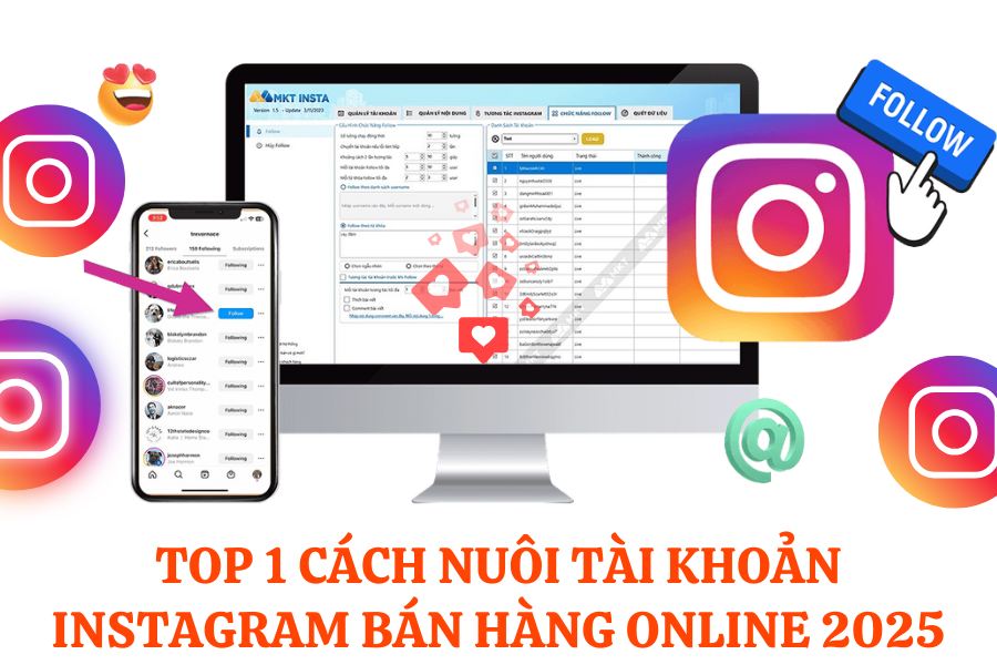 top 1 Cách Nuôi tài khoản Instagram Bán Hàng Online 2025