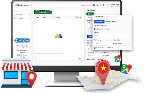 Quét và tổng hợp dữ liệu cửa hàng trên Google Map